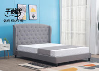 Bedrrom Furniture  Modern Design Tufted Upholstered Platform Bed King Size Headboard