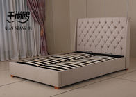 Durable Customized King Size Upholstered Platform Bed With Storage Space Underneath