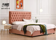 Modern Tatami Bed Leather Velvet Floor King Size Leather Bed Frame