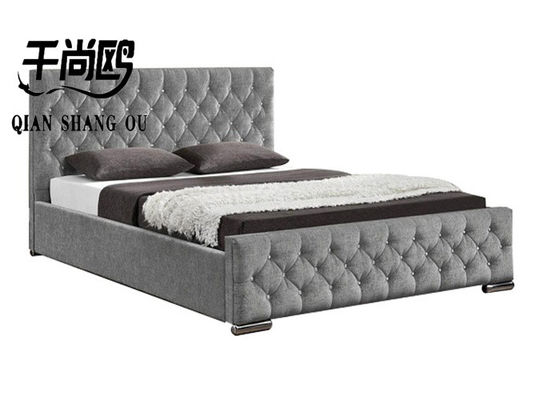 Hydraulic Gas Lift Upholstered Storage Platform Bed With Tall Headboard