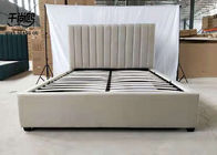 Modern Upholstered King Size Platform Bed , 5ft Beds With Storage