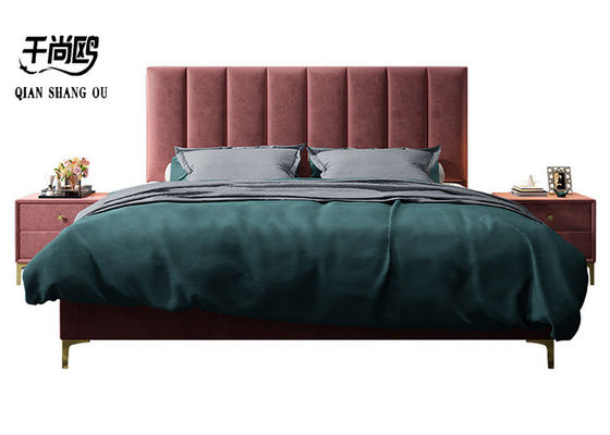 Modern design bed frame, double queen bed, king size bed for high-quality home furnishings