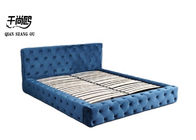Double Queen Velvet Fabric Bed Frame European Style 140*200cm 180*200cm