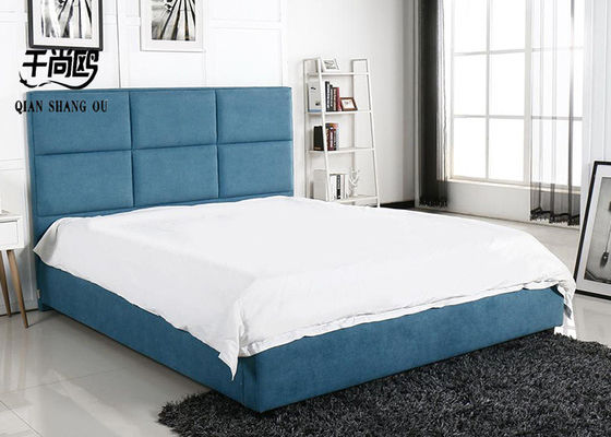 Upholstered Metal And Wooden Frame Storage Bed Size Customized