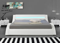 Reading Light LED Upholstered Bed / Soft Leather LED Double Bed