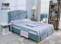 Breathable Modern Low Profile Upholstered Bed With Storage Drawers 6ft