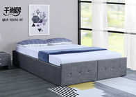 Modern style linen fabric pressure bracket drawer storage soft bed