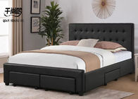 Luxury Black Full Size Platform Bed With Storage Home Furniture
