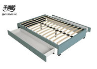 Classic Fabric King Size Modern Platform Bed No lnflation