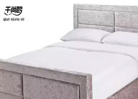 Ice Velvet Upholstered Storage Platform Bed OEM / ODM accept