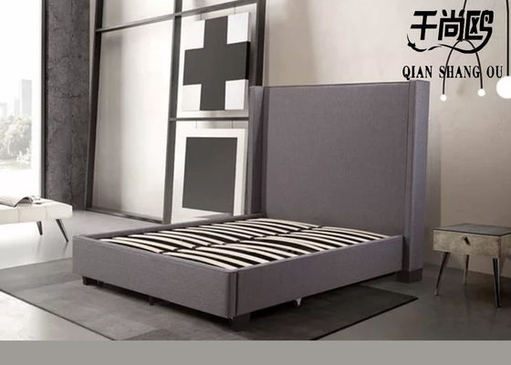 Modern tall bed head and foot bed with drawers for bedroom storage soft bed