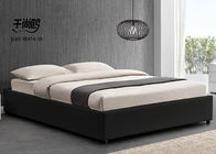 Air Pressure Bracket Modern Bedroom Platform Beds , Leather Upholstered Bed With Storage