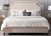 Metal Decorative Upholstered Storage Platform Bed soft Fabric Material