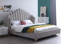 Linen Bedroom King Size Upholstered Beds Breathable Super Soft