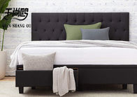 super king size slatted bed base queen size double platform diamond tufted headboard beds with storage drawers