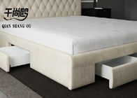 Rensselear Tufted Upholstered Low Profile Storage Platform Bed