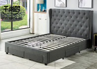 Latest Design Wholesale factory price double queen king size 4 drawers upholstered storage bed