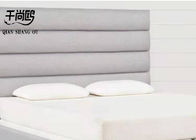 Modern Design Top Quality Tufted Grey Leather Platform Bed