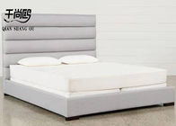 Modern Design Top Quality Tufted Grey Leather Platform Bed