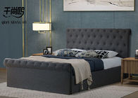 Sleigh Home Upholstered Storage Platform Bed Multi Size Simple Assembly