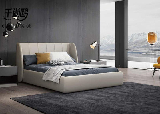 Hotel Upholstered Queen Size Platform Bed , Modern Luxury Tatami Storage Bed