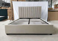 Luxury Custom King Size Upholstered Bed With Storage