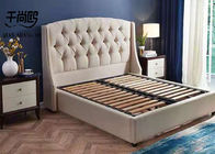 Gray Princess Fabric Upholstered Queen Bed Manufacturers