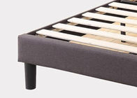 Modern Fabric Bed Frame Upholstered Button Tufted Premium Platform Bed Wood Slat Support