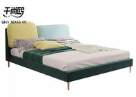 Stylish Bedroom Fabric Upholstered Beds 180*200cm With Pillows