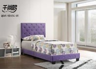 Gorgeous Fabric Upholstered Beds 160*200cm With Crystal Buttons