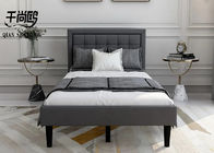 Classic Soft Linen Upholstered Bed for hotel / apartment