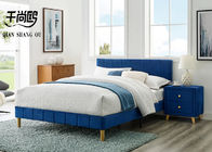 Home Stitching Tall Upholstered Bed / Linen Upholstered Queen Bed