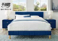 Home Stitching Tall Upholstered Bed / Linen Upholstered Queen Bed