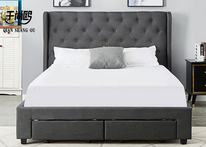 Soft double queen size 4 Drawer Storage Bed Frame 137*203cm 183*203cm