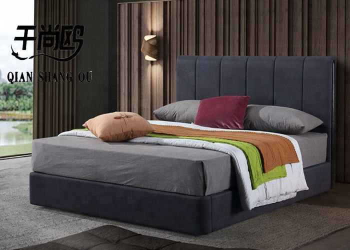 Wood Bedroom Furniture Ashley Funiture Queen Size Grey Upholstered with Storage Platform Bed